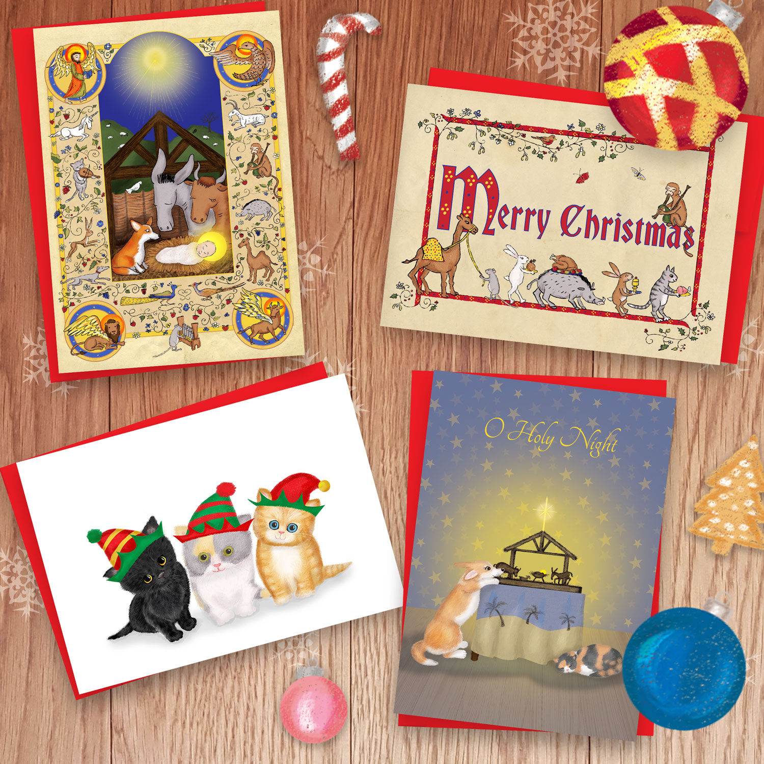 LeopardyNonsense Christmas cards.