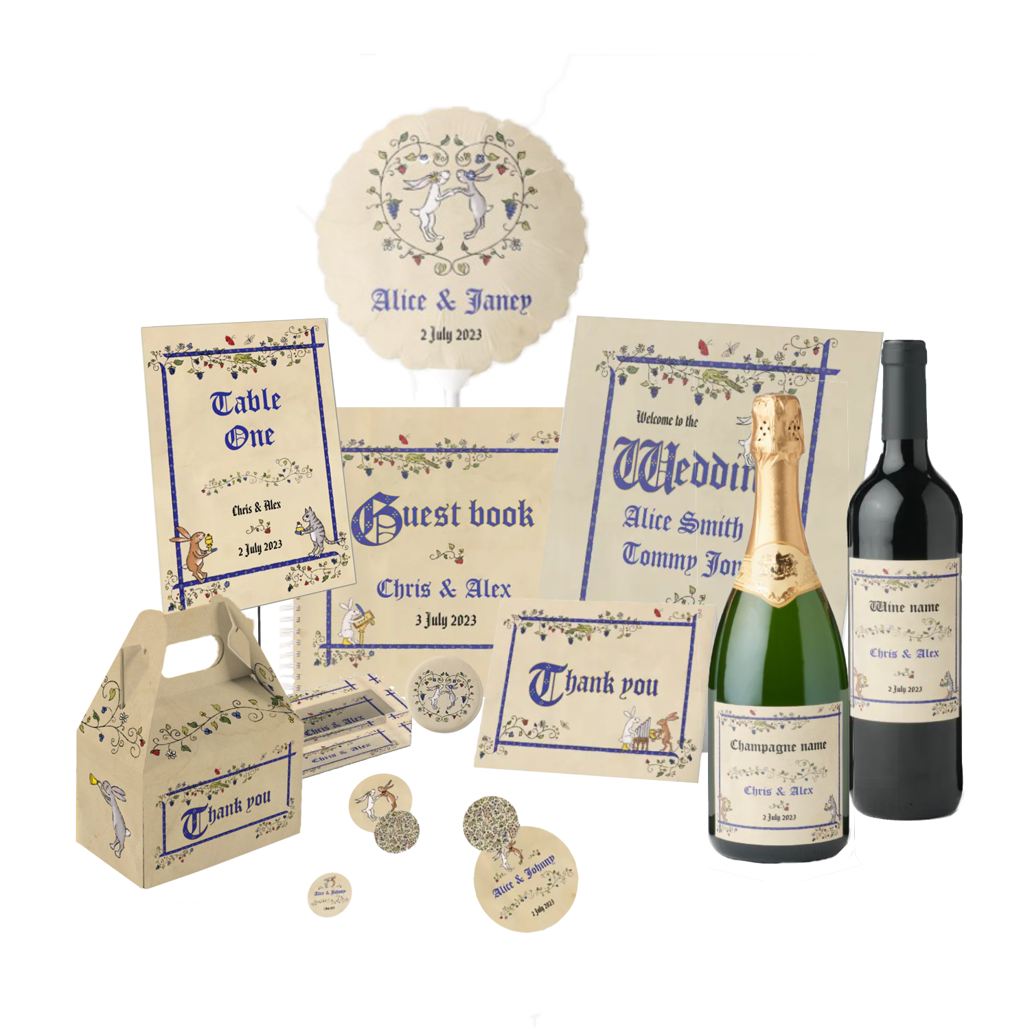 LeopardyNonsense medieval wedding collection.